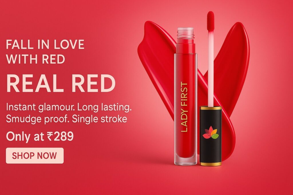 Red Dour Instant Glamour Long Lasting Smudge Proof Single Stroke
