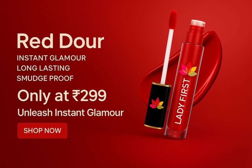 Red Dour Instant Glamour Long Lasting Smudge Proof Single Stroke