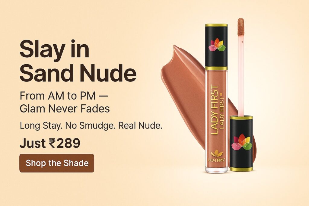 Sand Nude Instant Glamour Long Lasting Smudge Proof Single Stroke